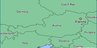 维也纳在地图
