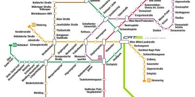 维也纳机场火车站地图