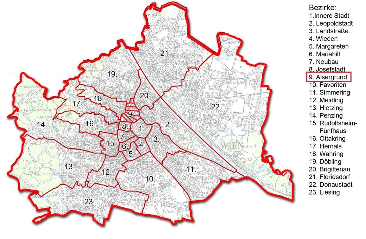 维也纳库柏蒂地图