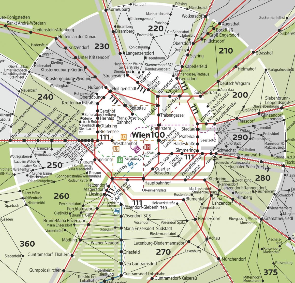 维也纳区100地图