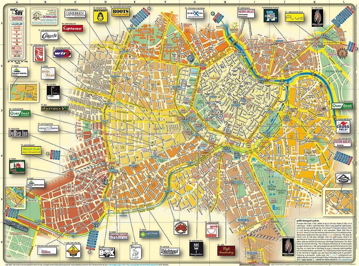 维也纳奥地利城市地图