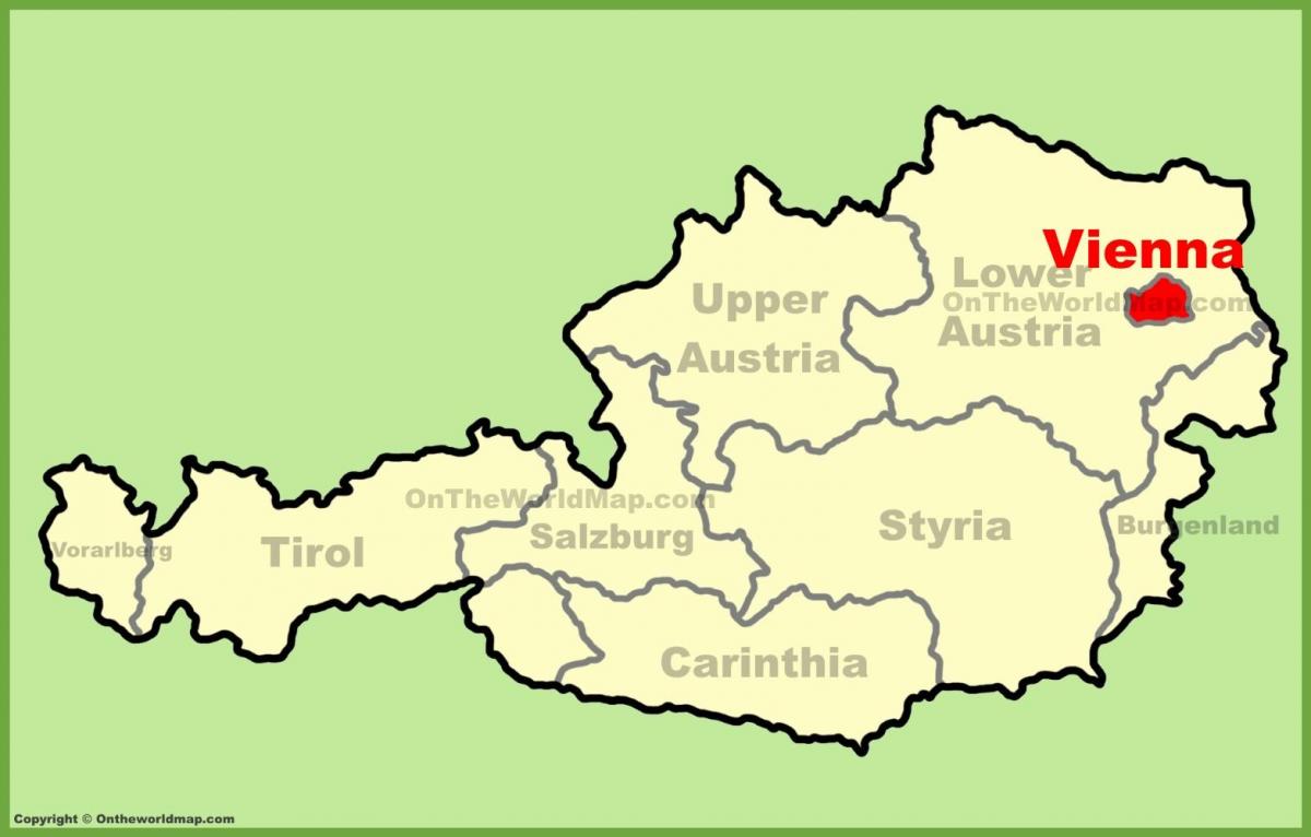 维也纳奥地利地图