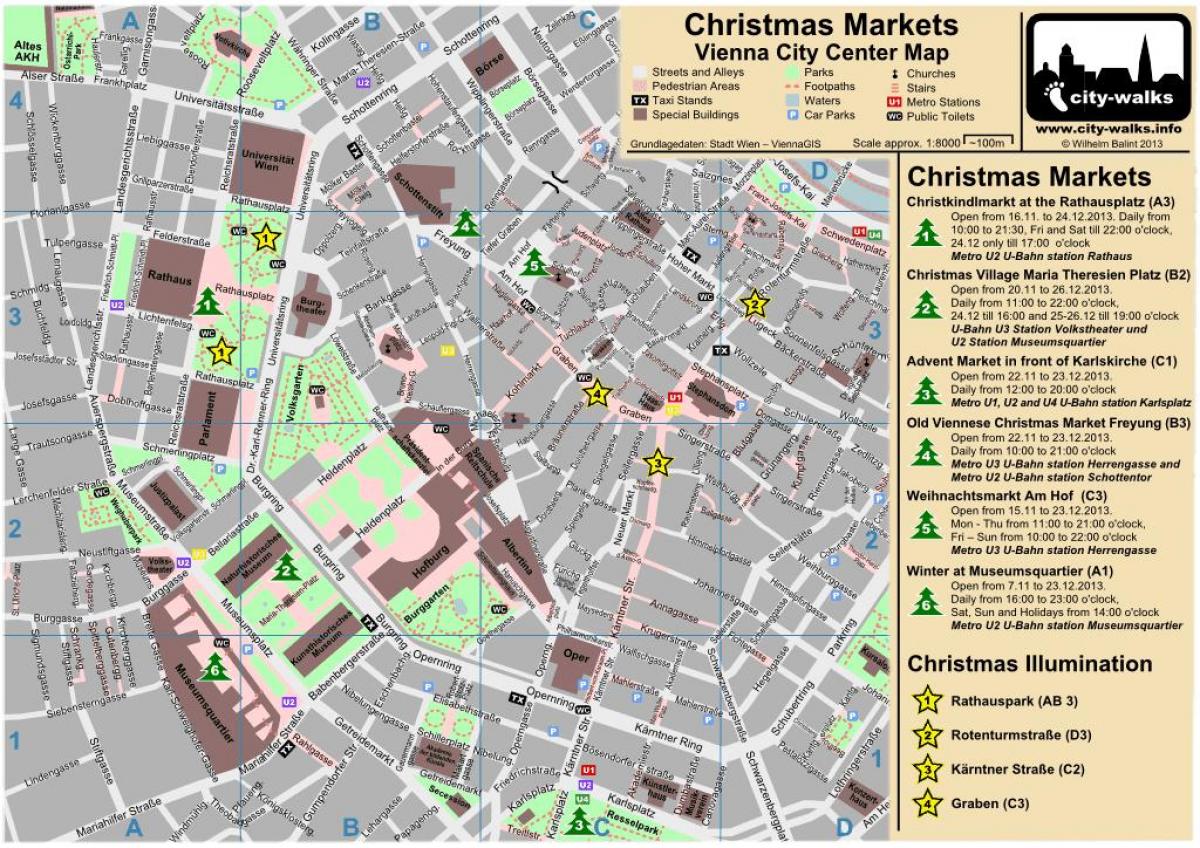 图维也纳的圣诞节市场