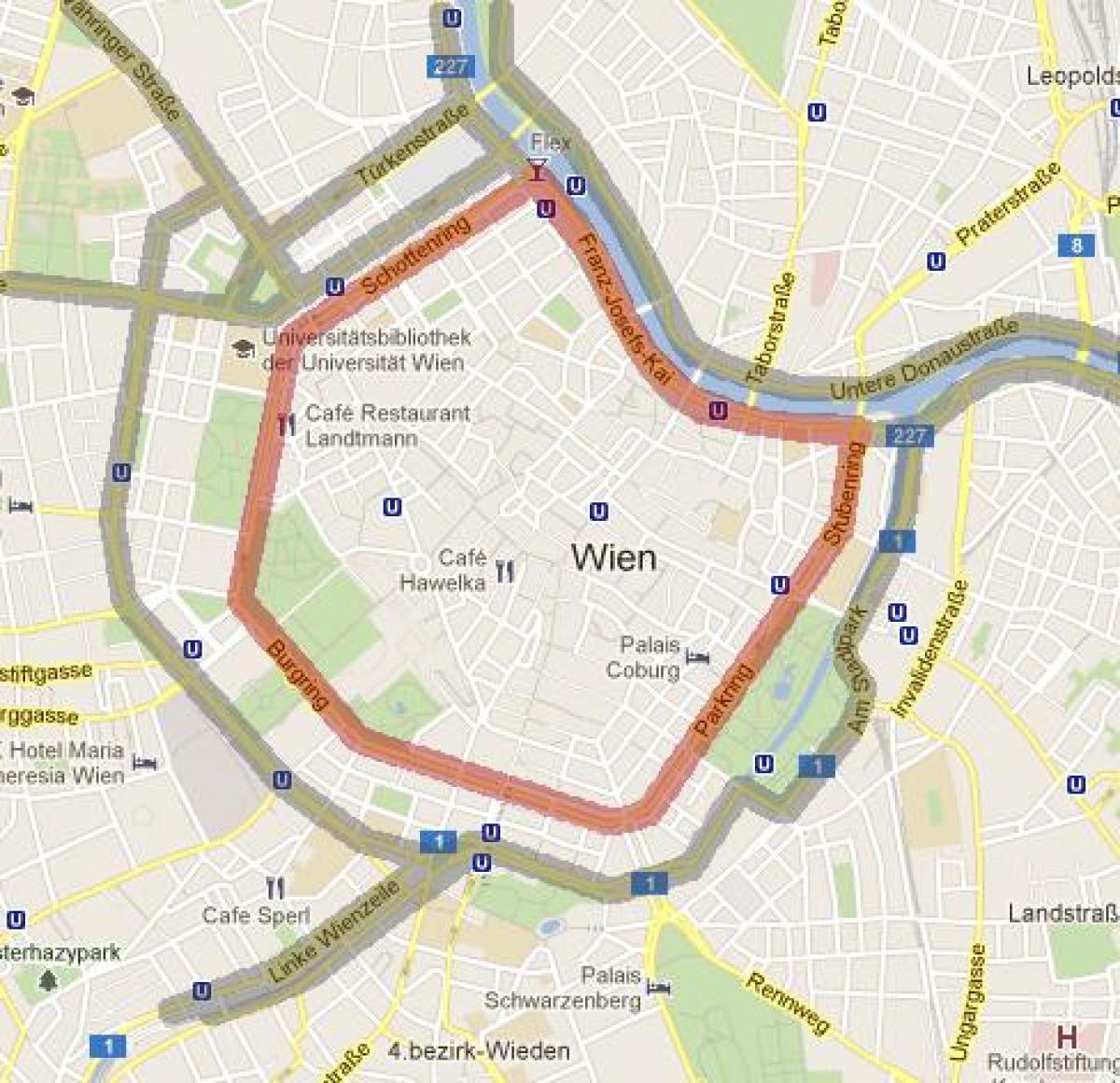 维也纳第7区的地图