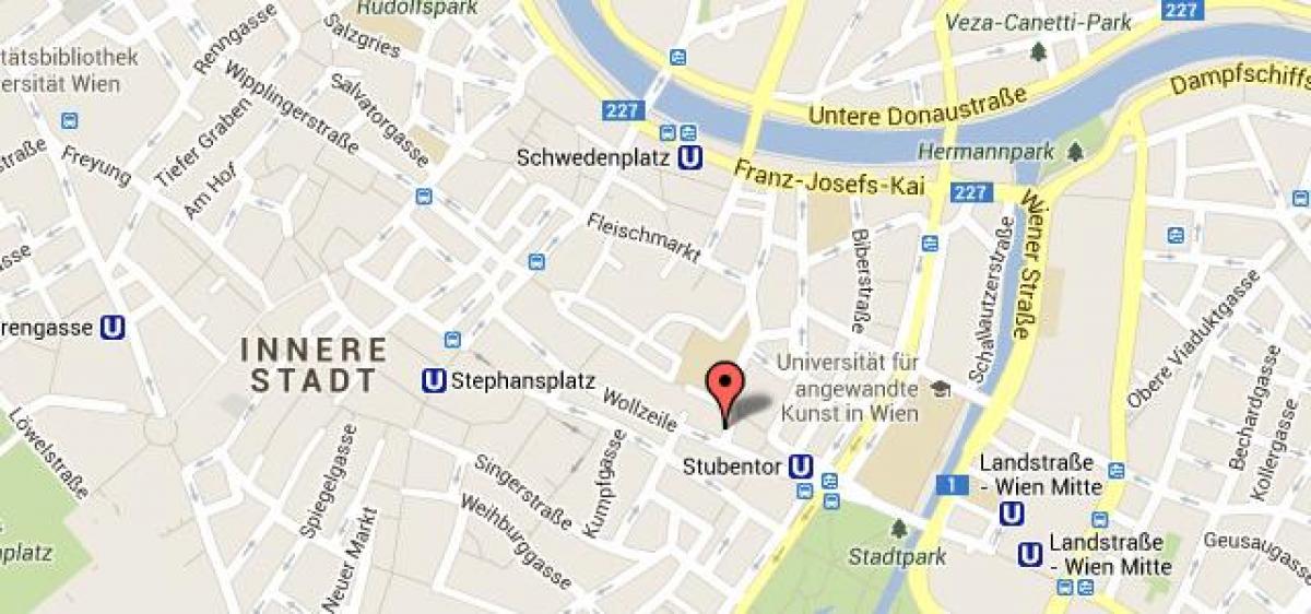 地图中心维也纳，维也纳地图
