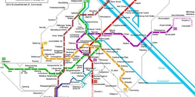 维也纳bahn的地图