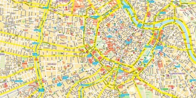 维也纳市内的地图