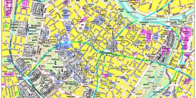 维也纳参观的地方的地图