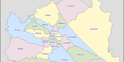 维也纳区地图