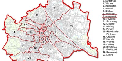 维也纳库柏蒂地图