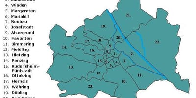 维也纳区地图