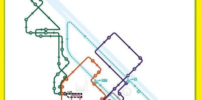 维也纳跳上跳下的巴士旅游地图